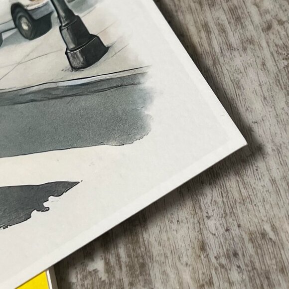 Fireman Golden Doodle Dog Fire Truck Art Print Limited Edition Signed & Numbered - Picture 5 of 9